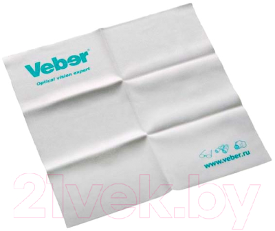 Салфетка из микрофибры для экранов Veber 15x15 / 22393