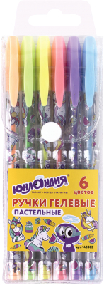 Набор гелевых ручек Юнландия Пастель / 142803 - фото