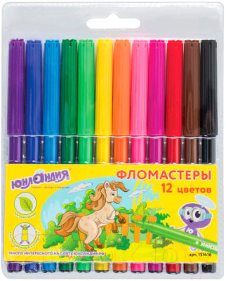 Фломастеры Юнландия Уроки рисования / 151416 - фото