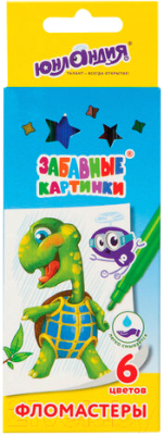 Фломастеры Юнландия Забавные картинки / 151677 - фото