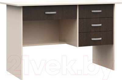 Письменный стол Стендмебель Сити (дуб белфорт/венге) - фото