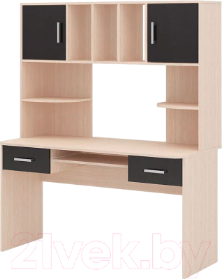 Компьютерный стол Стендмебель №8 (дуб белфорт/венге) - фото