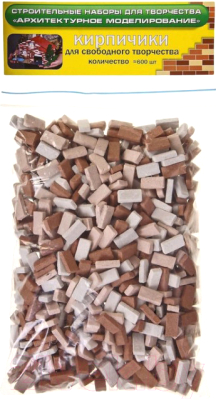 Конструктор Архитектурное моделирование Кирпичики в коричневых тонах / Л-10к - фото