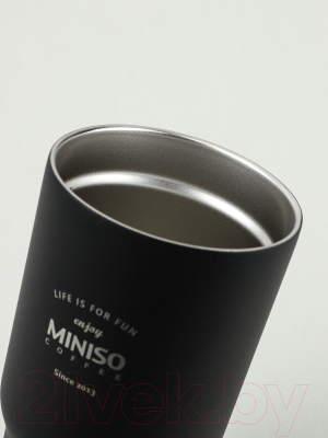 Термокружка Miniso Classic Black & White Series / 7419
