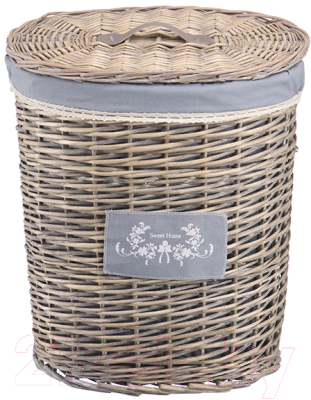 Корзина для белья Natural House Лен 390x270x450 / EW-18 M - фото