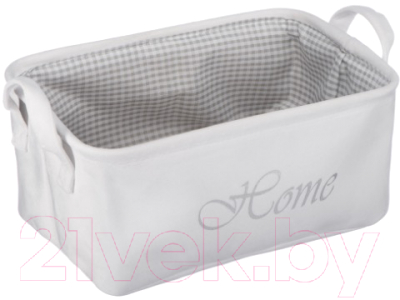 Корзина Handy Home Велюр 250x190x140 / LIS-17 M (белый) - фото