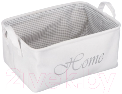 Корзина Handy Home Велюр 370x270x170 / LIS-17 XL (белый) - фото