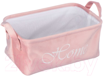 Корзина Handy Home Велюр 340x220x160 / LIS-33 L (розовый) - фото