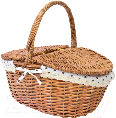 Корзина Natural House Полька 400x300x380 / LID08 - фото