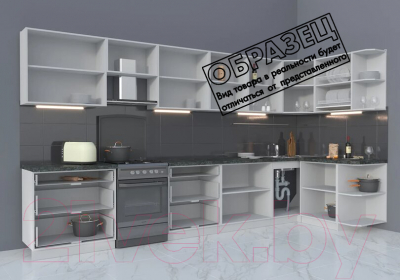 Готовая кухня Интерлиния Мила Матте 1.5x3.9 Б правая