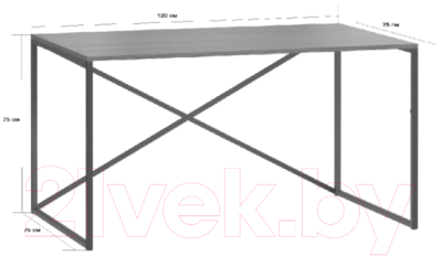 Письменный стол Loftyhome Бервин Кросс / 516002