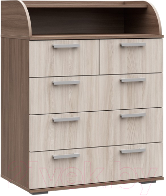 Комод Стендмебель №1 (ясень шимо светлый/ясень шимо темный) - фото