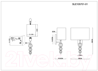 Бра Evoluce Ramer SLE105701-01