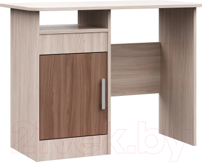 Письменный стол Стендмебель №4 (ясень шимо светлый/ясень шимо темный) - фото