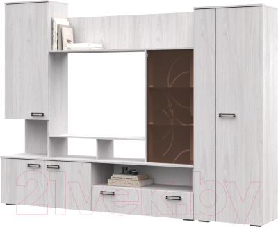 Стенка Стендмебель Сиена (ясень анкор) - фото