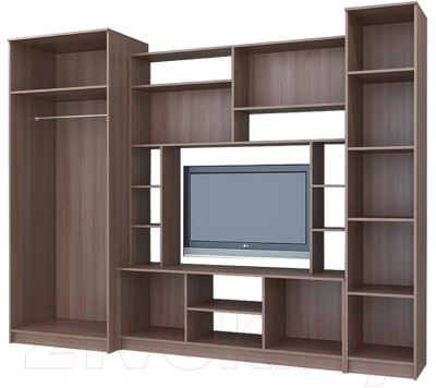 Стенка Стендмебель Марта-М (ясень шимо светлый/ясень шимо темный)