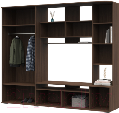 Стенка Стендмебель Софи (ясень шимо светлый/ясень шимо темный)