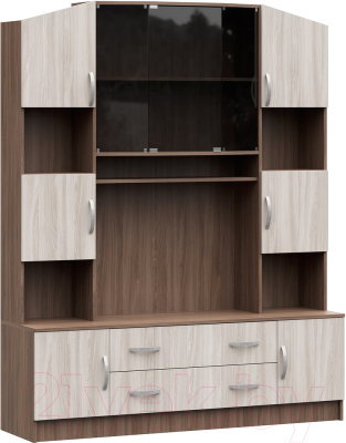 Стенка Стендмебель Макарена ЛДСП ТВ-301 (ясень шимо светлый/ясень шимо темный) - фото