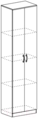 Шкаф Стендмебель Макарена ЛДСП ШК-301 (дуб белфорт/венге)