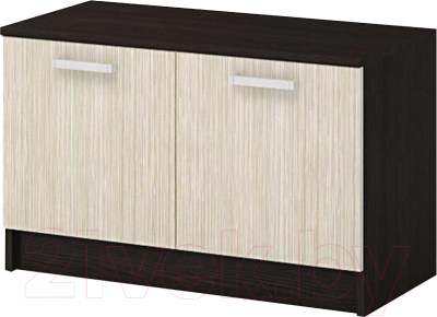 Тумба в прихожую Стендмебель Машенька ТБ-202 (дуб беленый/венге) - фото