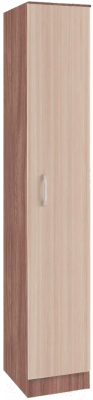 Шкаф-пенал Стендмебель Машенька ПН-201 (ясень шимо светлый/ясень шимо темный) - фото