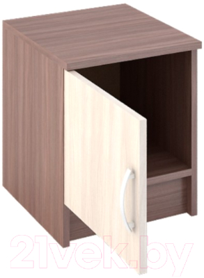 Прикроватная тумба Стендмебель Басса ТБ-551 (ясень шимо светлый/ясень шимо темный)
