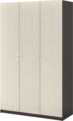 Шкаф Стендмебель Басса ШК-557 трехстворчатый (дуб белфорт/венге) - фото