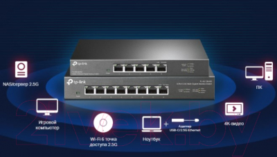 Коммутатор TP-Link TL-SG108-M2