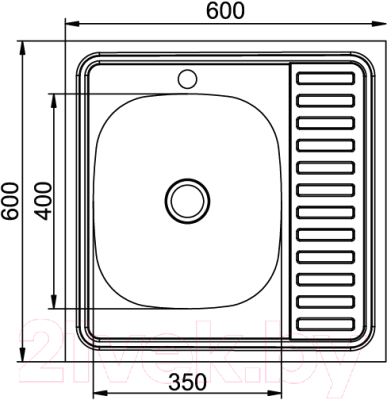 Мойка кухонная Mixline 527969