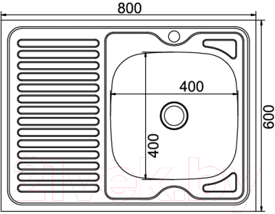 Мойка кухонная Mixline 527971