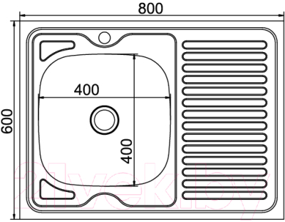 Мойка кухонная Mixline 527970