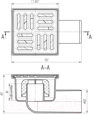 Трап для душа Ани Пласт TA5102
