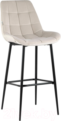 Стул барный Stool Group Флекс / AV 405-N02-08(B) (велюр бежевый) - фото