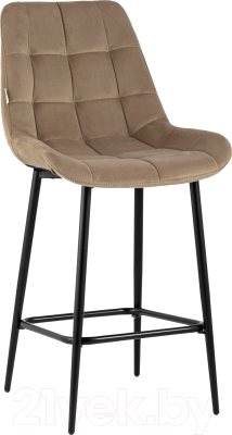 Стул барный Stool Group Флекс / AV 405-N07-08(PP) (велюр капучино) - фото