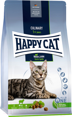 Сухой корм для кошек Happy Cat Culinary Weide-Lamm Ягненок / 70548 - фото