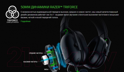 Наушники-гарнитура Razer BlackShark V2 X / RZ04-03240100-R3M1