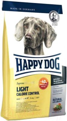 Сухой корм для собак Happy Dog Light Calorie Control Птица, лосось, рыба, ягненок,мидии / 60772 (4кг) - фото