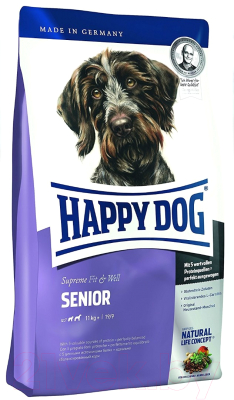 Сухой корм для собак Happy Dog Senior Птица, лосось, рыба, ягненок, мидии / 60767 - фото