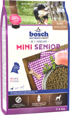 Сухой корм для собак Bosch Petfood Mini Senior / 5215025 (2.5кг) - фото