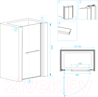 Душевая дверь RGW PA-03 / 41080308-11