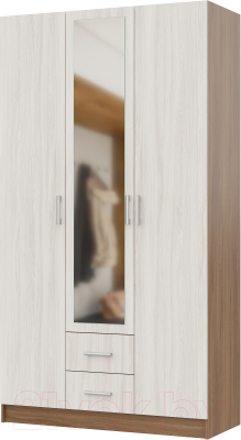 Шкаф Стендмебель Гармония ШК-601-М (ясень шимо светлый/ясень шимо темный) - фото