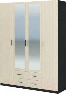 Шкаф Стендмебель Гармония ШК-602-М (дуб белфорт/венге) - фото