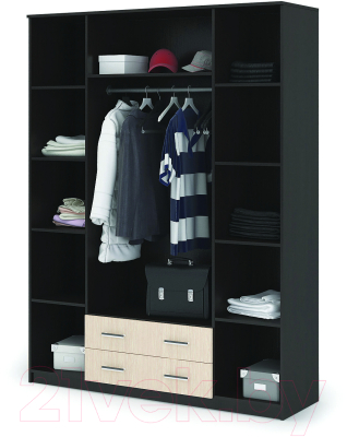 Шкаф Стендмебель Гармония ШК-602-М (дуб белфорт/венге)