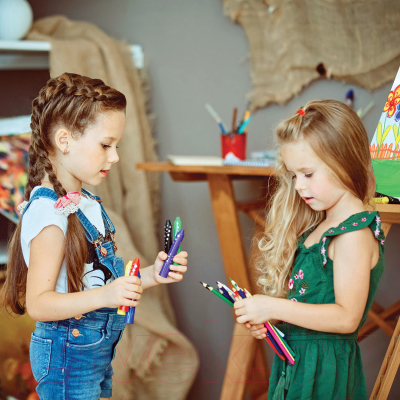 Набор цветных карандашей Юнландия Мир животных / 181383