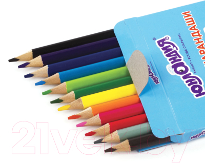 Набор цветных карандашей Юнландия Быстрее всех / 181388