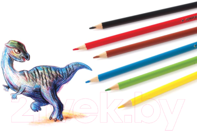 Набор цветных карандашей Юнландия Сладкие истории / 181392