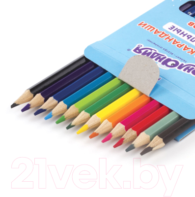 Набор акварельных карандашей Юнландия Юный волшебник / 181402