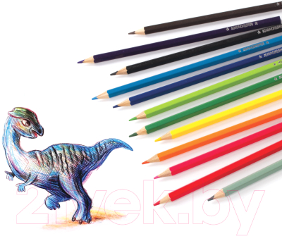 Набор акварельных карандашей Юнландия Юный волшебник / 181402