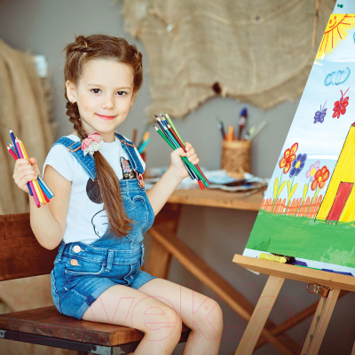 Набор акварельных карандашей Юнландия Юный волшебник / 181402