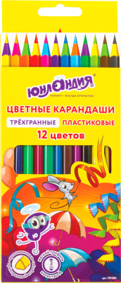 Набор цветных карандашей Юнландия Карнавал / 181684 - фото